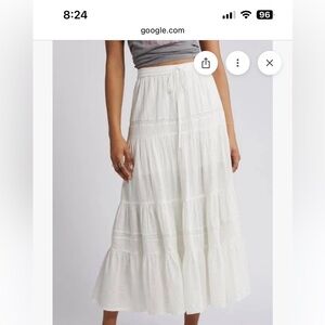 B.P tiered maxi skirt